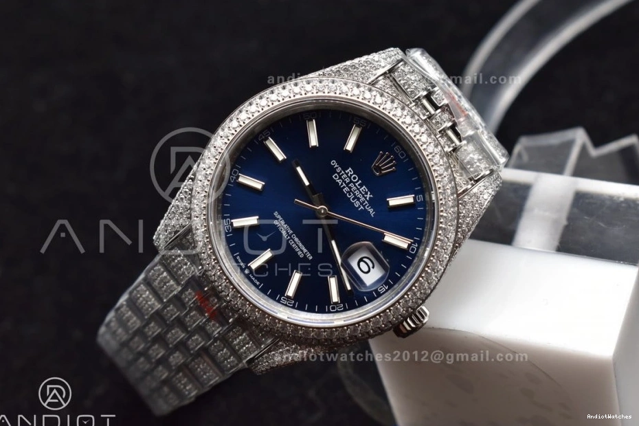 JDF Version Markers 897 41mm Best DateJust Diamond Stick Blue SportInspired 0912